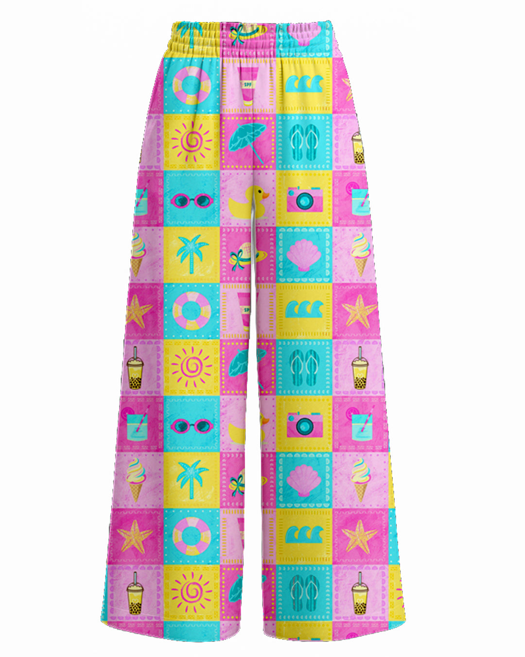 Ocean Pop Wide Leg Pants